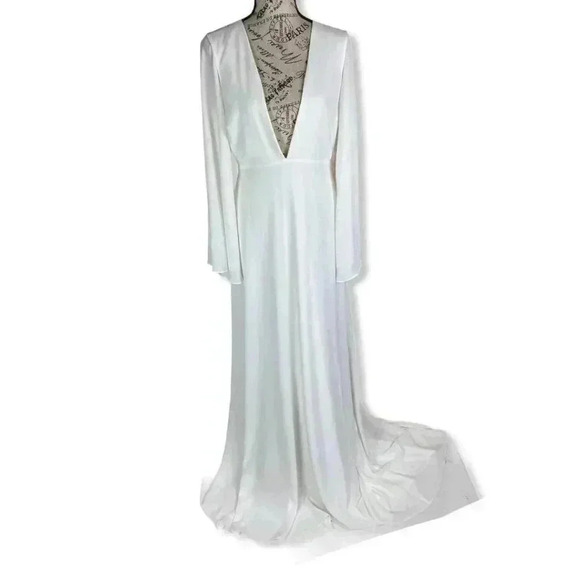 JOANNA AUGUST Stevie Bell Sleeve A-Line dress- 6 - Picture 2 of 11